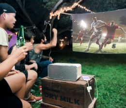Heimkino Kompakter Aiptek-Beamer mit Akku, 3-Wege-Lautsprecher und Bluetooth - News, Bild 1