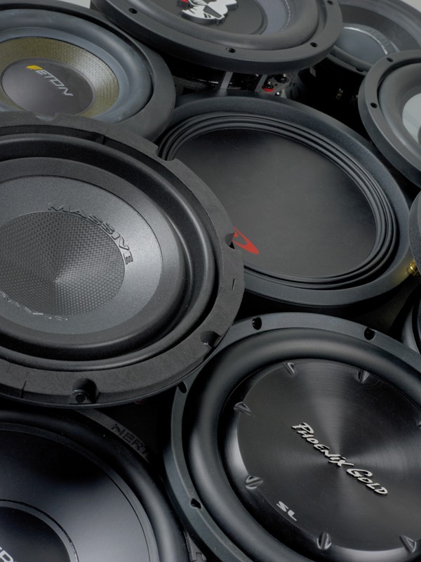 Car-Hifi Subwoofer Chassis: 9 Basschassis f&uuml;r kleine Geh&auml;use, Bild 1
