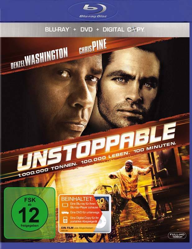 Blu-ray Film Unstoppable – Au&szlig;er Kontrolle (Fox) im Test, Bild 1